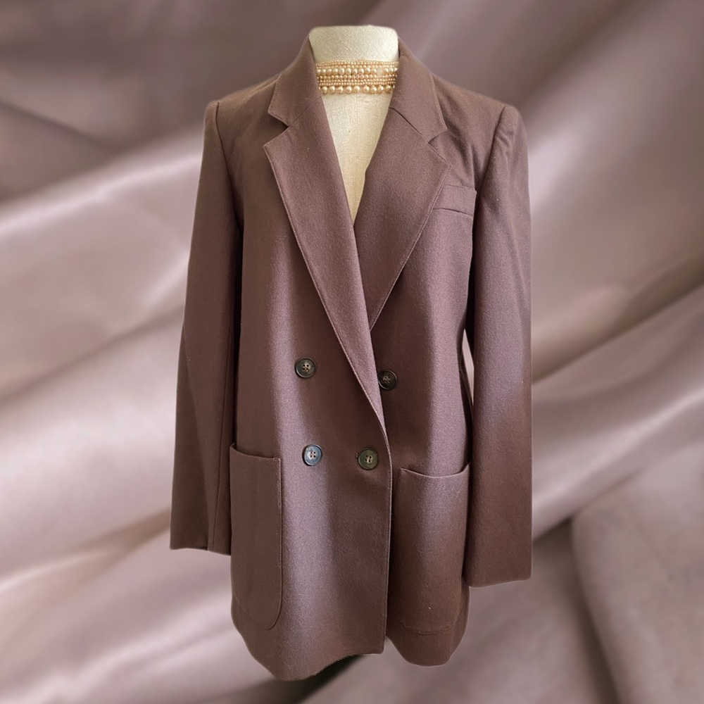 Vintage 1980s Evan Picone Wool Blazer